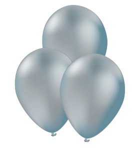 Latex Ballonnen Silver Moon Party 10 Stuks