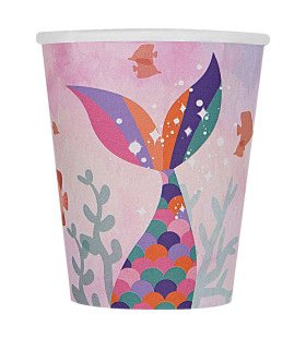 Beautiful Mermaid Party Beker 8 Stuks