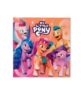 16 Servetten My Little Pony 33 X 33cm