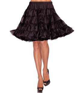 Luxe Petticoat Knielengte Zwart