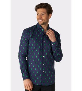 Forest Treedee Blauw Blouse Man