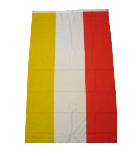 Vlag Rood Wit Geel Oeteldonk 90x150 Centimeter