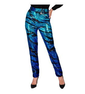 Pailletten Broek Avator Blue Waves Vrouw