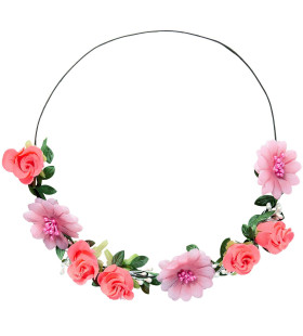 Bloemenkind Hoofdband Roze Bloemen