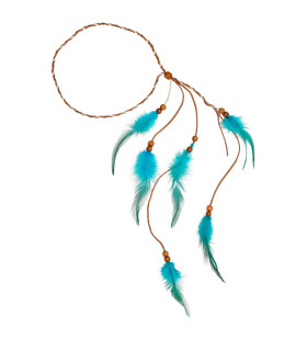 Veren Hoofdband Indiaan Turquoise