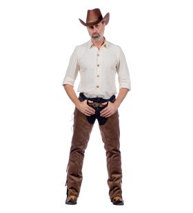 Beige Cowboy Blouse Clay White Man