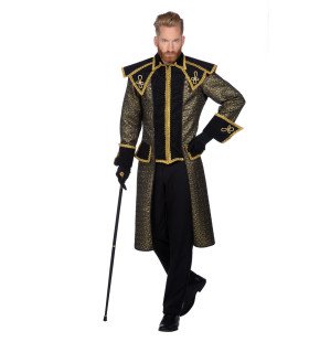 Statige Gouden Steampunk Jas Man