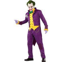 Paarse Enorm Grappige Joker Arkham City Man Kostuum