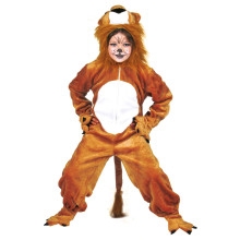 Bruine Simba Leeuw Jumpsuit Kind Kostuum