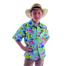 Als Een Vis In Het Water Hawaii Shirt Jongen