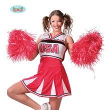 Pompon Cheerleader Rood