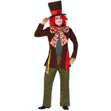 Knettergekke Mad Hatter Wonderland Man Kostuum