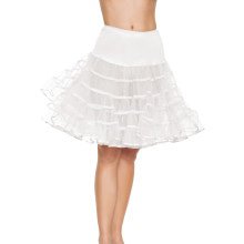 Medium Lange Petticoat Wit