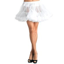 Basic Petticoat Met Twee Lagen Wit (Plus Size)