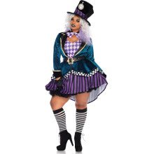 Plus Size Mad Hatter Vrouw Kostuum