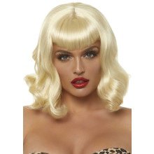 Blonde Verstelbare Retro Bob Pruik