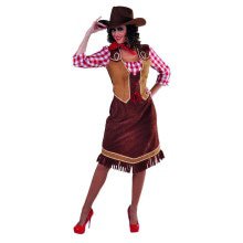 Stoere Frontier Cowgirl Sam Vrouw Kostuum