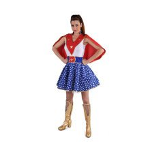 Super Ster Super Girl Vrouw Kostuum