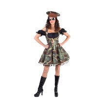 Camouflage Amazone Leger Dirndl Dameskostuum Vrouw Kostuum