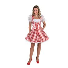 Bierfeest Dirndl Brabants Bont Vrouw Kostuum