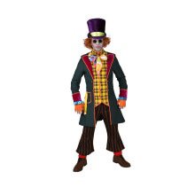 Te Gek Druk Gekke Hoedenmaker Mad Hatter Man Kostuum