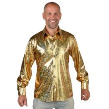 Altijd Een Feestje In Een Gouden Blouse Man