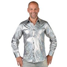 Zilveren Space Disco Blouse Man