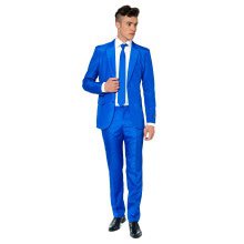 Royal Solid Blue Suitmeister Man Kostuum