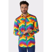 Over The Zig Zag Rainbow Festival Blouse Man