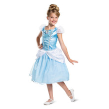 Disney Assepoester Deluxe Blauwe Prinses Meisje Kostuum