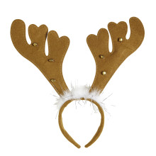 Hoofdband Rendier Met Belletjes En Marabou Rudolf