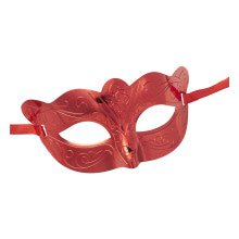 Oogmasker Metallic Rood