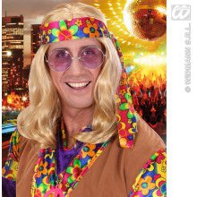 Pruik Hippie Lennon Blond