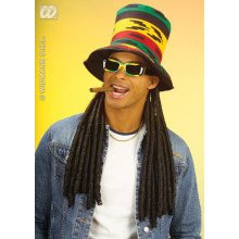 Rasta Hoge Hoed Met Dreadlocks