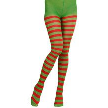 Kerstmis Panty, Rood / Groen Gestreept