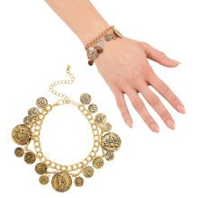 Romeinse Armband Goud Met Muntstukken