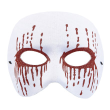 Masker Psychopaat Wit Met Bloedende Ogen Bloody Pierrot