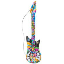 Hippie Opblaasbare Gitaar Groovy 105 Centimeter