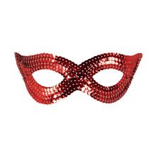 Erotica Oogmasker Pailletten, Rood