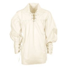 Musketier Shirt Zwaardvechter Creme Man