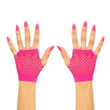 Physical Vingerloze Handschoenen Kort Neon Roze