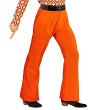 Groovy Gandalf 70s Heren Broek, Oranje Man