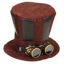 Hoge Hoed Steampunk Met Stofbril Mechanica