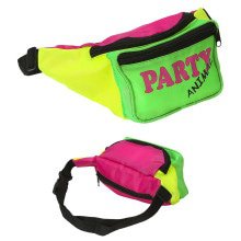 Jaren 80 Heuptasje Neon Kleuren