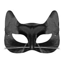 Oogmasker Zwarte Kat Met Snorharen