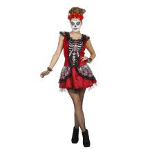 Chique Ribben Day Of The Dead Vrouw Kostuum