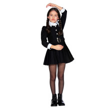 Wednesday Addams Eerste Dag Op School Meisje Kostuum